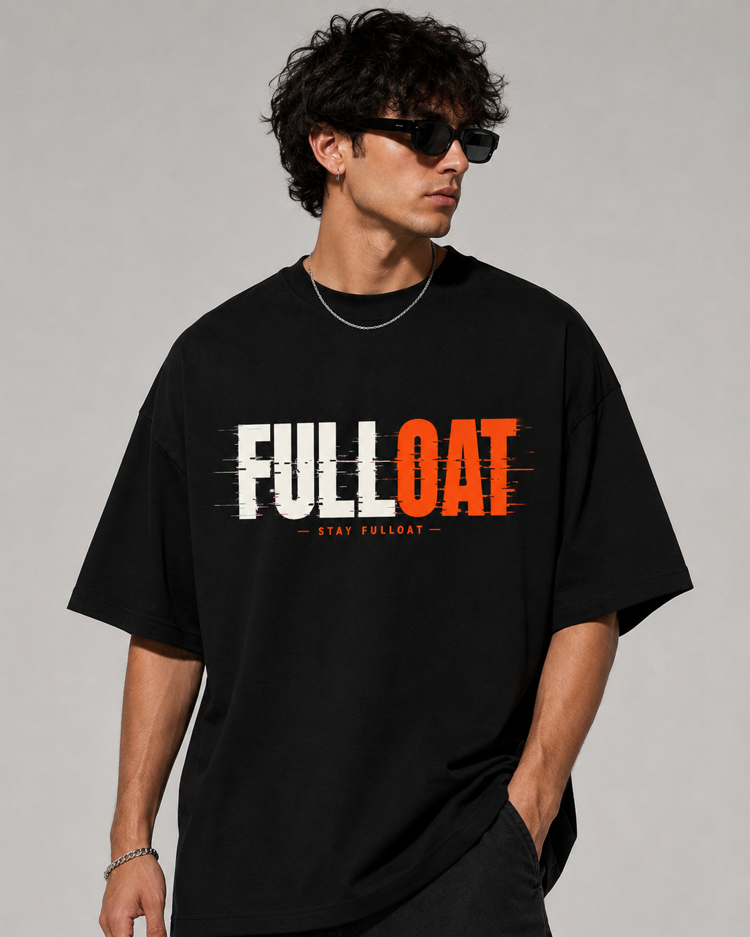 Fulloat Glitch Oversized T-Shirt